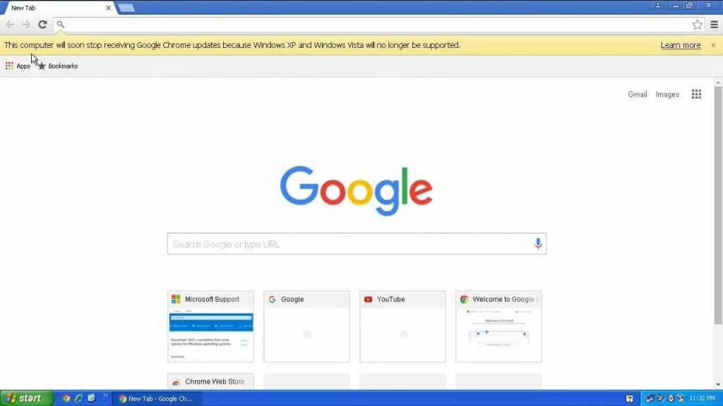 Google Chrome Ends Support for Windows Vista and XP in April 2016 On